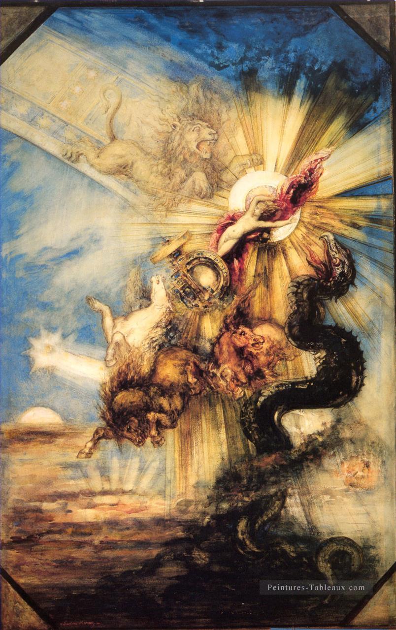 Phaethon Symbolisme mythologique biblique Gustave Moreau Peintures à l'huile